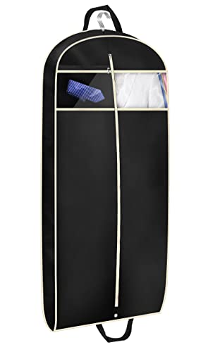 RELAX4LIFE Carry on Garment Bag, Duffle Bag Travel Suit Carrier with Shoe  Compartment & Adjustable Shoulder Strap, Waterproof Hanging Suitcase