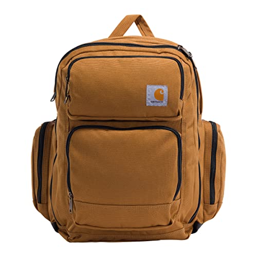 Carhartt Essentials - Mochila con funda para laptop de 15 pulgadas para  viajes, trabajo y escuela, Carhartt Brown, talla única , Essentials -  Mochila