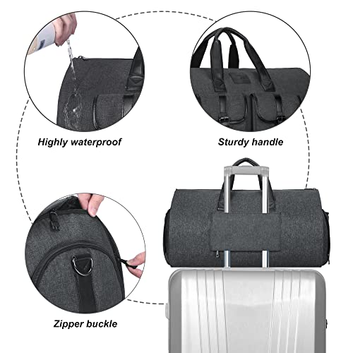 Garment Large Duffel Bag Suit Travel Bag With Shoe Pouch For Men