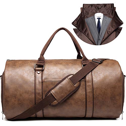 Creative Art & Craft Goat Leather Duffle Bag, Leather Travel Bag, Luggage  Bag, Leather Stylish Travel Duffel Bag,Vintage Leather Duffle Bag, New York  for Travel or the Gym, Overnight Bag for Men