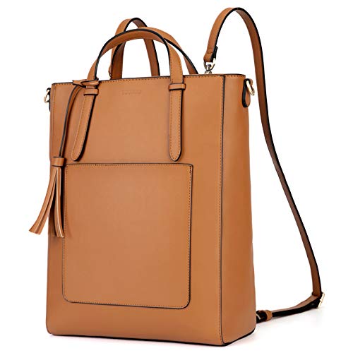  Banuce Fashion Leather Convertible Backpack Purse for Women  Small Shoulder Bag Daypack Brown : Clothing, Shoes & Jewelry