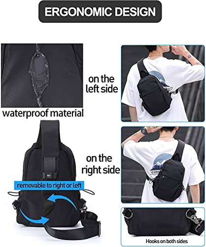 Unisex Crossbody Shoulder Bag Men Chest Bag Sling Bag Travel Gym