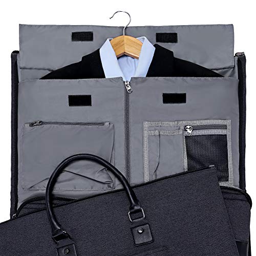 Garment Bag for Travel With Toiletry Bag Convertible Carry On  Weekender Bag Large Travel Duffel Bags for Women 2 in 1 Hanging Suitcase  Suit Travel Bags for Women & Men