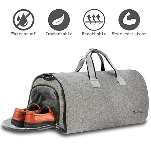 ASRV | Waterproof 2-in-1 Travel Duffle Bag | Black