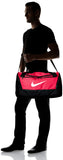 NIKE Brasilia Small Duffel - 9.0, Rush Pink/Black/White, Misc - backpacks4less.com