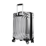 Skyway Nimbus 4.0 Expandable, Durable Hardside, 4 Wheel Spinner, Lightweight Suitcase, Unisex, Stylish, Shiny Silver, Carry-On 20-Inch