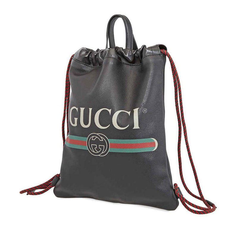 Gucci print leather backpack online