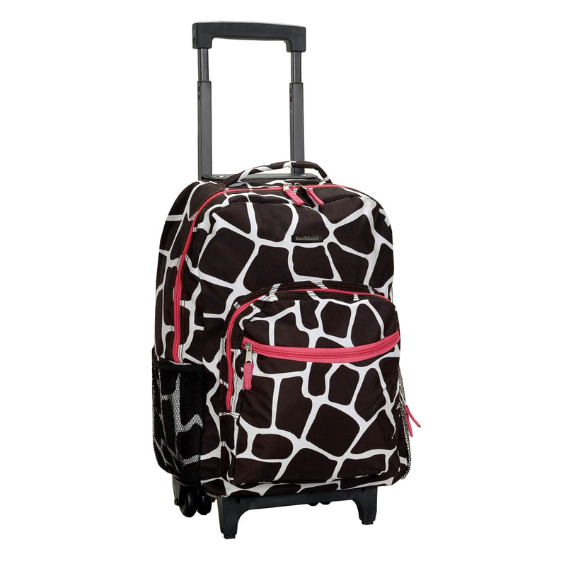 Rockland Roadster Rolling 17 Backpack - Black/White