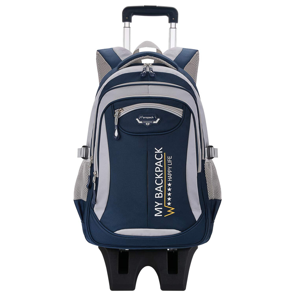 Kids' Removable Trolley Bag Backpack Girl Boy Kids Wheeled School Bag 2  Wheels | eBay