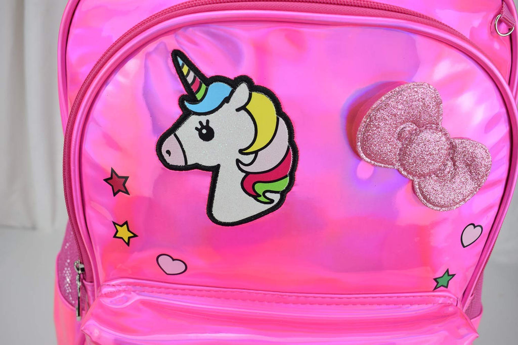 Bags, Wallets and Luggage School Bag Rainbow Unicorn Pink – (BE1853) -  Bembika - Baby Essentials , Diaper & Accessories, Feeding Essentials  ,Headband, School Supplies