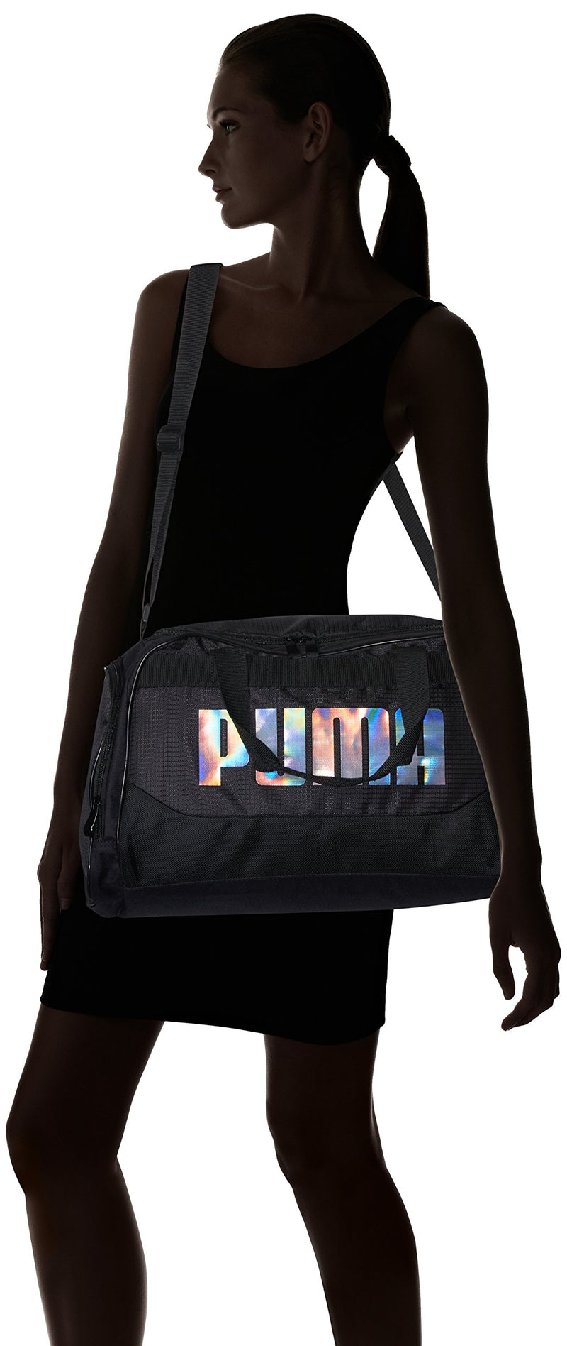 PUMA Mochila Evercat de pared lateral, Gris jaspeado