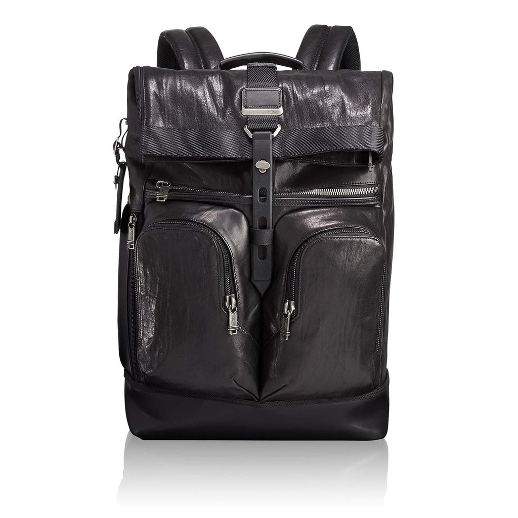 TUMI - Alpha Bravo London Roll Top Leather Laptop Backpack - 15 Inch C ...
