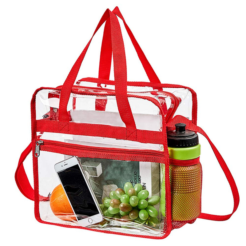 Clearworld Stadium Approved Clear Lunch BagSee Through Lunch Box with