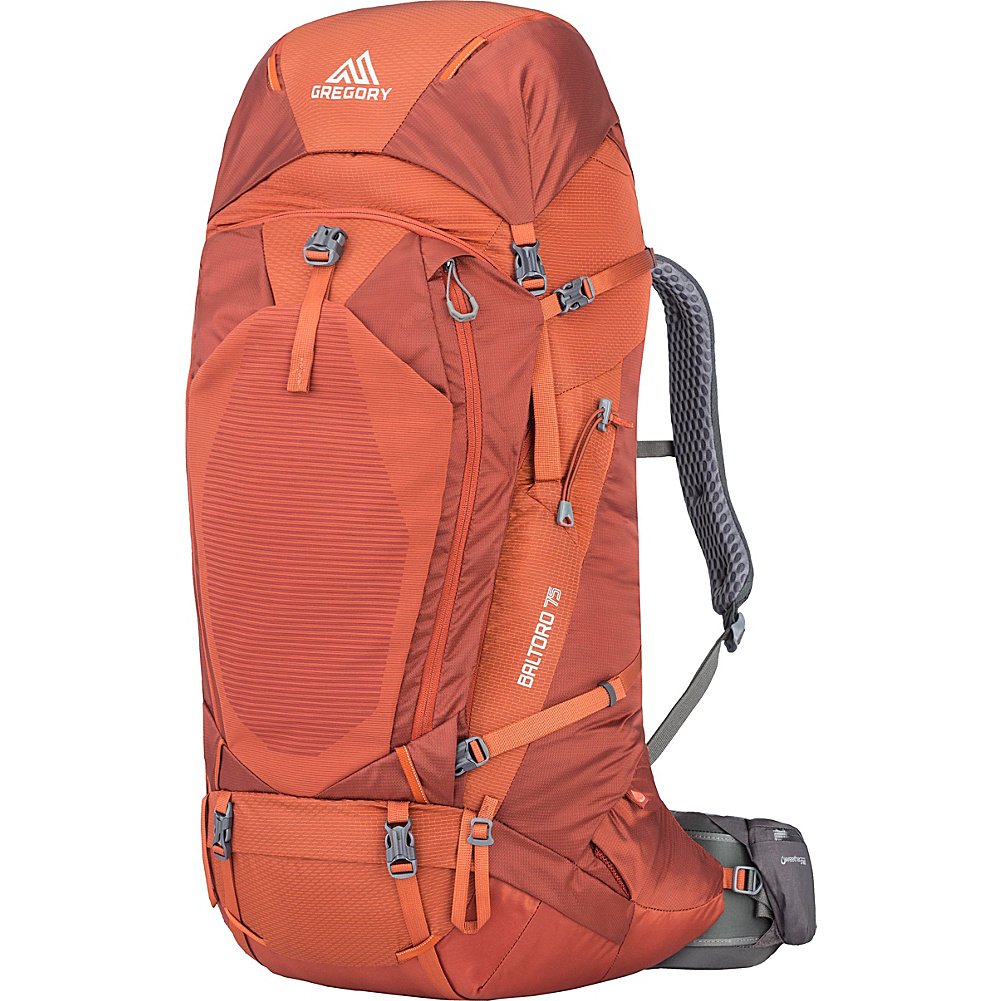 Gregory Men s Baltoro 75 Pack Ferrous Orange Large backpacks4less