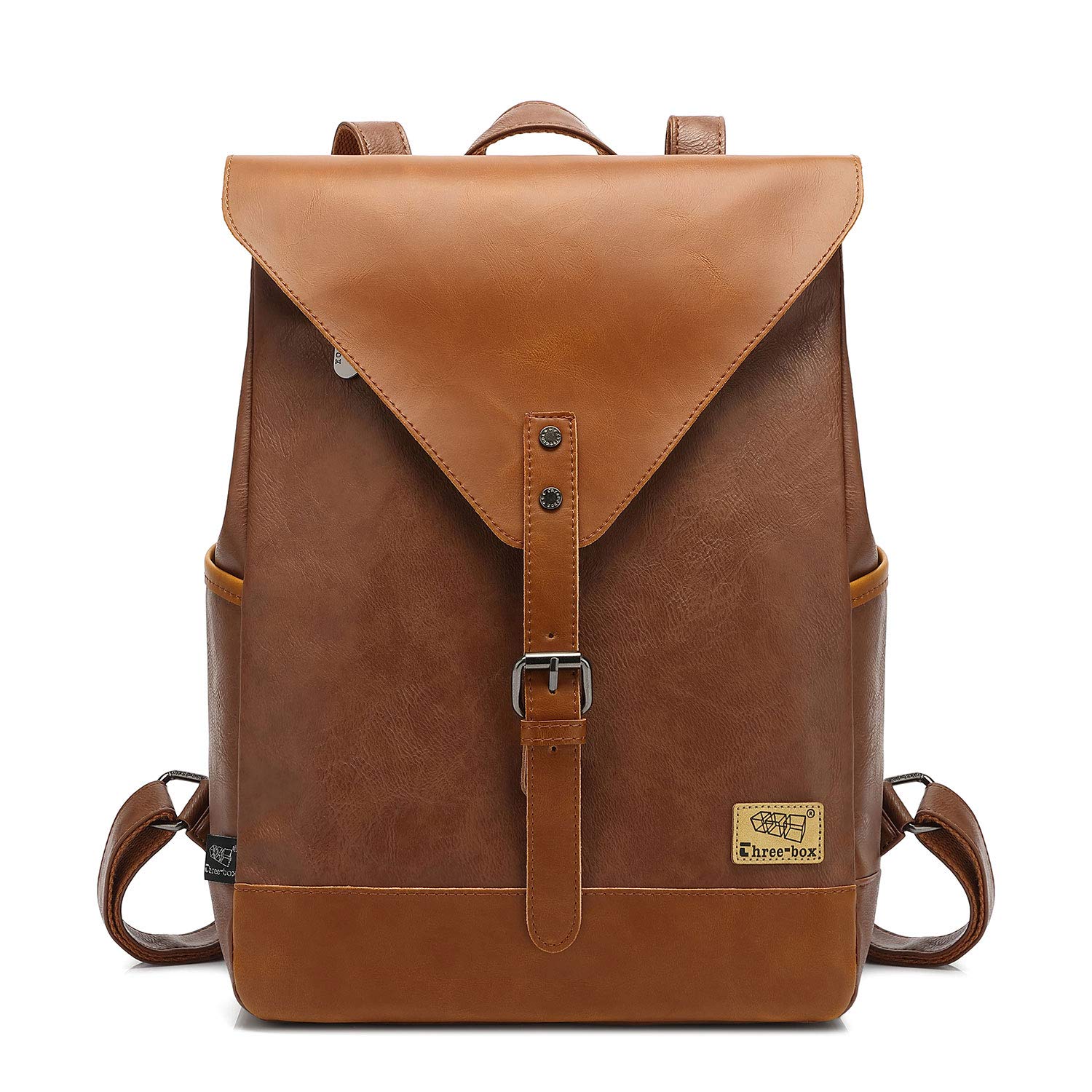 Three box hotsell leather backpack