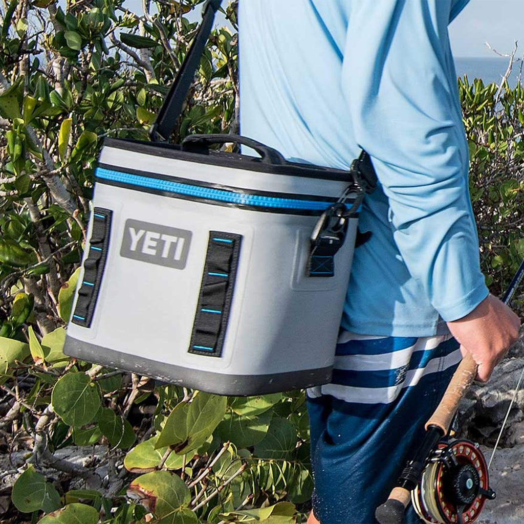 YETI Hopper 40 in Fog Gray and Tahoe Blue – Country Club Prep