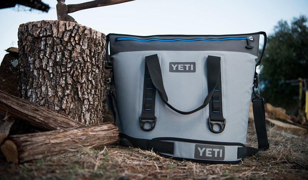Yeti Cooler Bag Hopper Two 40 Fog Gray/Tahoe Blue *EXCELLENT Used Condition