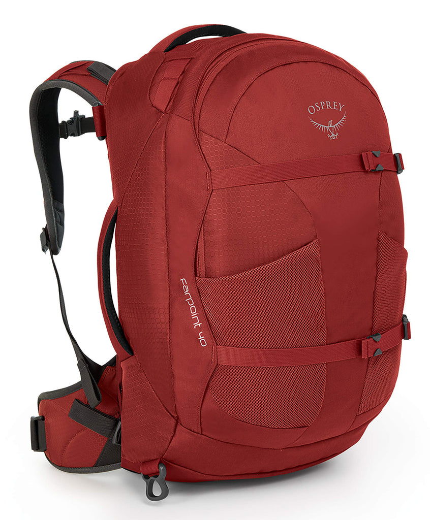 Osprey Packs Farpoint 40 Travel Backpack, Jasper Red, Small/Medium