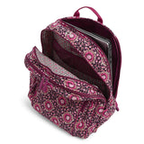 Vera Bradley Signature Cotton XL Campus, Raspberry Medallion - backpacks4less.com