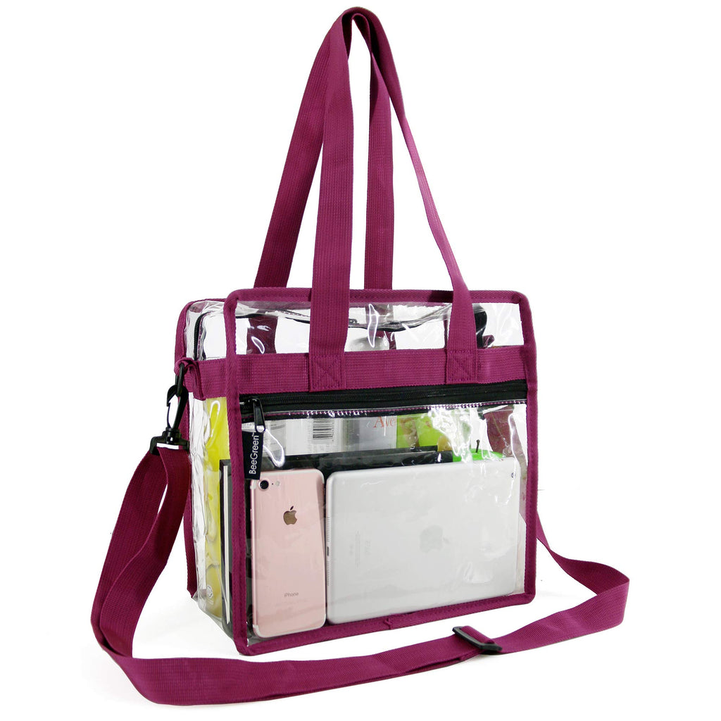 Clear-Purse-Stadium-Approved-Crossbody-For-Women-12 x 12 x 6, NCAA