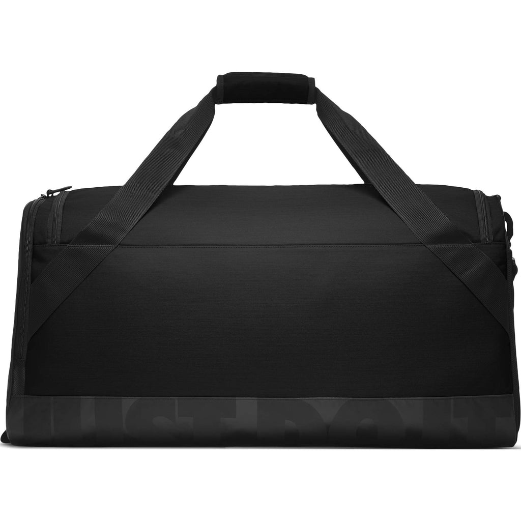 NIKE Brasilia Training Duffel Bag, Black/Black/White, Large : NIKE