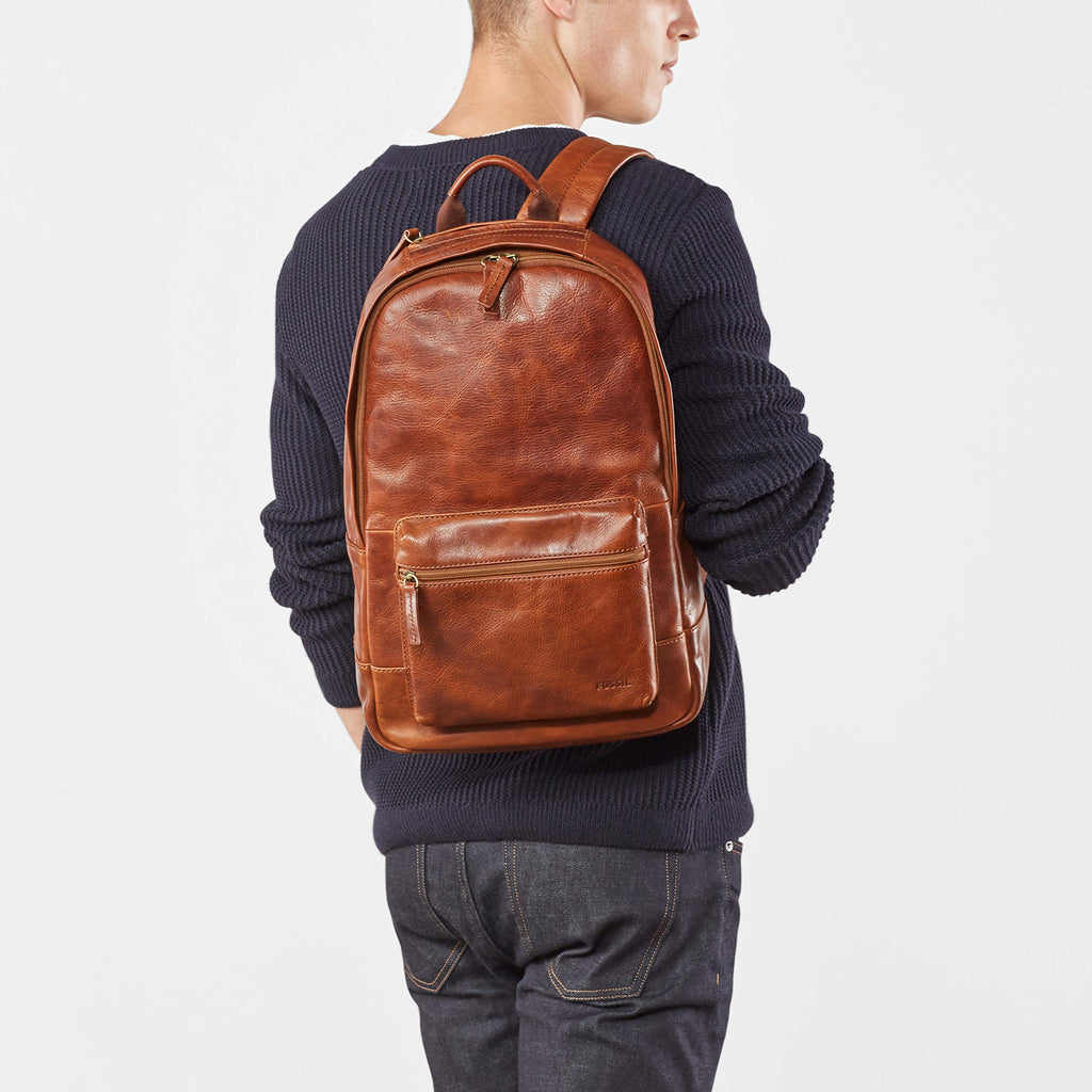 Buy Fossil Fletcher Brown Backpack MBG9610210 at Amazon.in