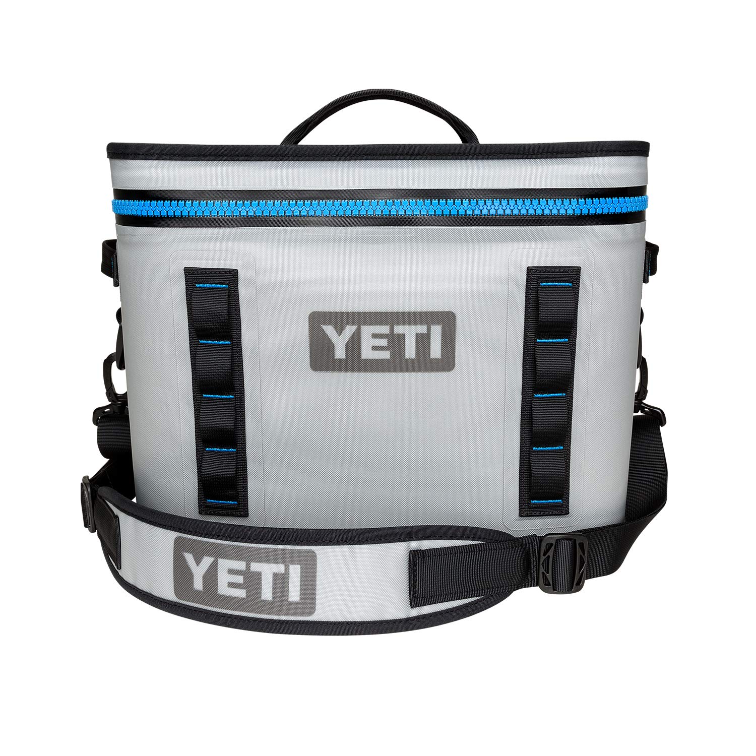 YETI Hopper Two 40 Portable Cooler, Fog Gray / Tahoe Blue–