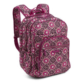 Vera Bradley Signature Cotton XL Campus, Raspberry Medallion - backpacks4less.com