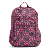 Vera Bradley Signature Cotton XL Campus, Raspberry Medallion - backpacks4less.com