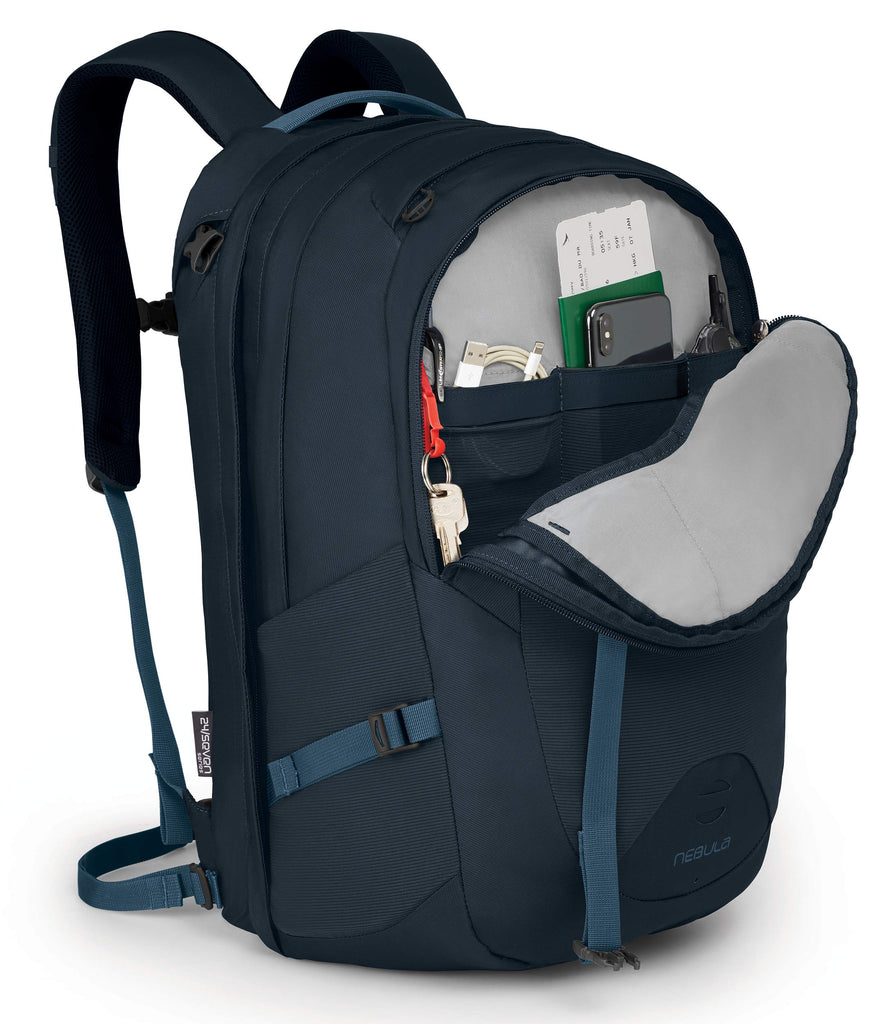 Osprey Packs Nebula Men's Laptop Backpack, Kraken Blue– backpacks4less.com