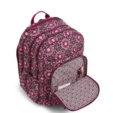 Vera Bradley Signature Cotton XL Campus, Raspberry Medallion - backpacks4less.com